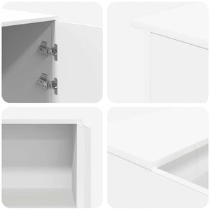 vidaXL Reception Desk White 180 x 50 x 103.5 cm Engineered Wood