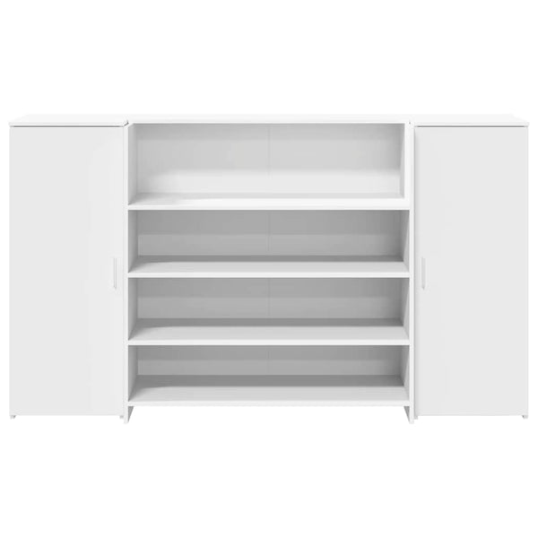 vidaXL Reception Desk White 180 x 50 x 103.5 cm Engineered Wood