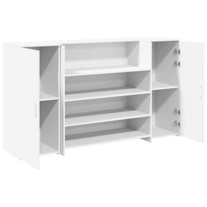 vidaXL Reception Desk White 180 x 50 x 103.5 cm Engineered Wood