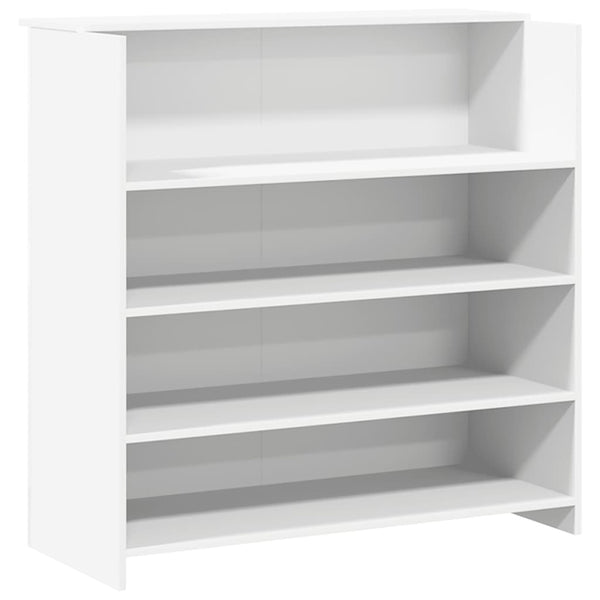 vidaXL Reception Desk White 180 x 50 x 103.5 cm Engineered Wood