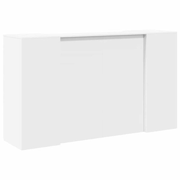 vidaXL Reception Desk White 180 x 50 x 103.5 cm Engineered Wood