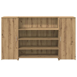 vidaXL Reception Desk Artisan Oak 180x50x103.5 cm Engineered Wood