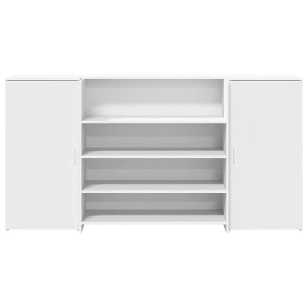 vidaXL Reception Desk White 200 x 50 x 103.5 cm Engineered Wood