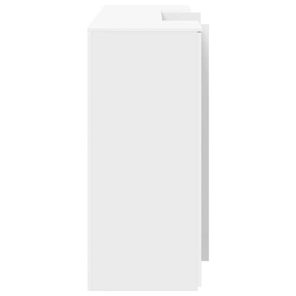 vidaXL Reception Desk White 200 x 50 x 103.5 cm Engineered Wood