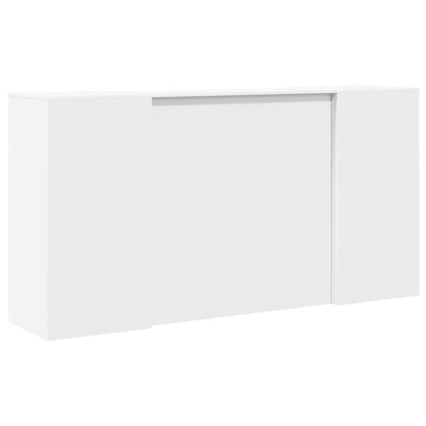 vidaXL Reception Desk White 200 x 50 x 103.5 cm Engineered Wood