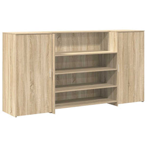 vidaXL Reception Counter Sonoma Oak 200x50x103.5 cm Engineered Wood