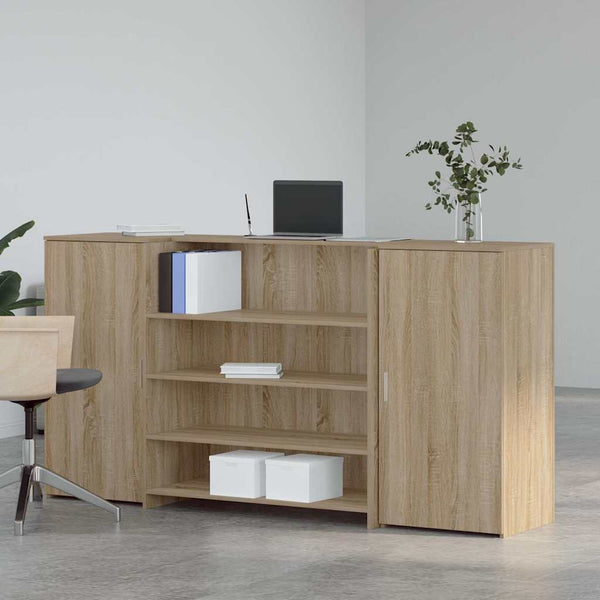 vidaXL Reception Counter Sonoma Oak 200x50x103.5 cm Engineered Wood