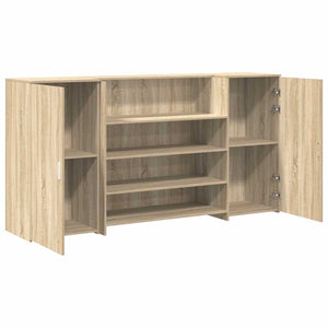 vidaXL Reception Counter Sonoma Oak 200x50x103.5 cm Engineered Wood