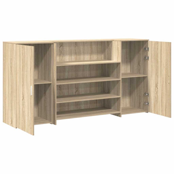 vidaXL Reception Counter Sonoma Oak 200x50x103.5 cm Engineered Wood
