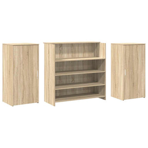 vidaXL Reception Counter Sonoma Oak 200x50x103.5 cm Engineered Wood