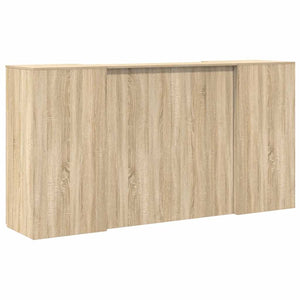 vidaXL Reception Counter Sonoma Oak 200x50x103.5 cm Engineered Wood