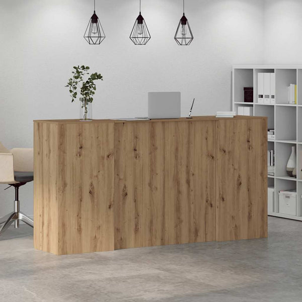 vidaXL Reception Counter Artisan Oak 200x50x103.5 cm Engineered Wood
