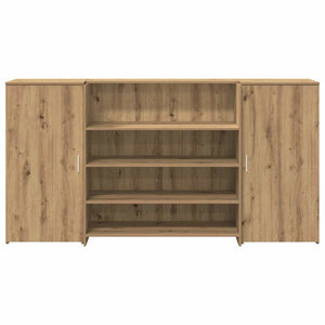 vidaXL Reception Counter Artisan Oak 200x50x103.5 cm Engineered Wood