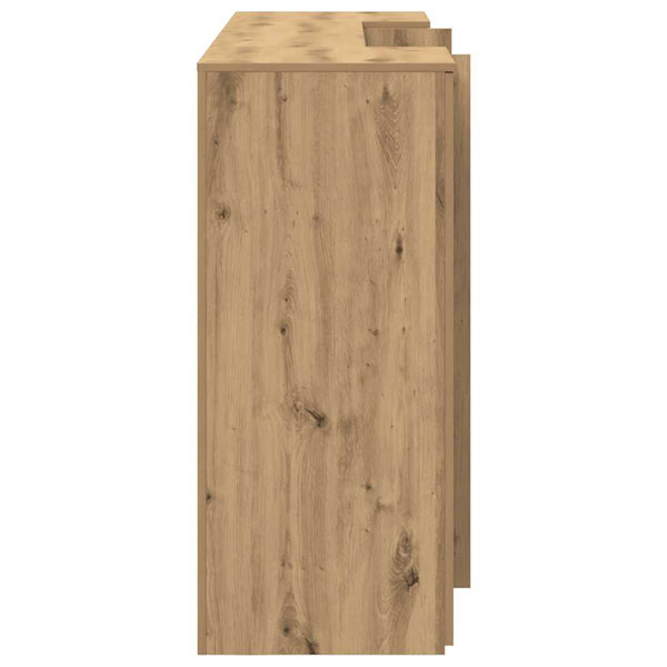 vidaXL Reception Counter Artisan Oak 200x50x103.5 cm Engineered Wood