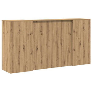 vidaXL Reception Counter Artisan Oak 200x50x103.5 cm Engineered Wood