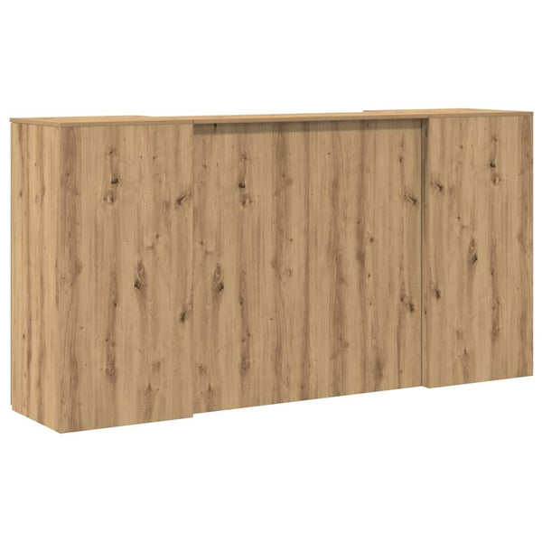 vidaXL Reception Counter Artisan Oak 200x50x103.5 cm Engineered Wood