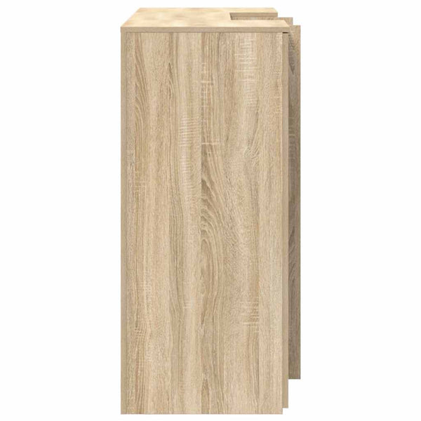 vidaXL Reception Desk Sonoma Oak 135x50x103.5 cm Engineered Wood