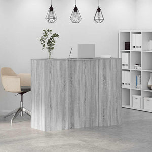 vidaXL Reception Counter Grey Sonoma 135x50x103.5 cm Engineered Wood