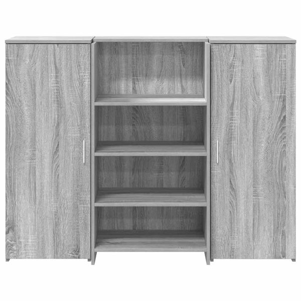 vidaXL Reception Counter Grey Sonoma 135x50x103.5 cm Engineered Wood