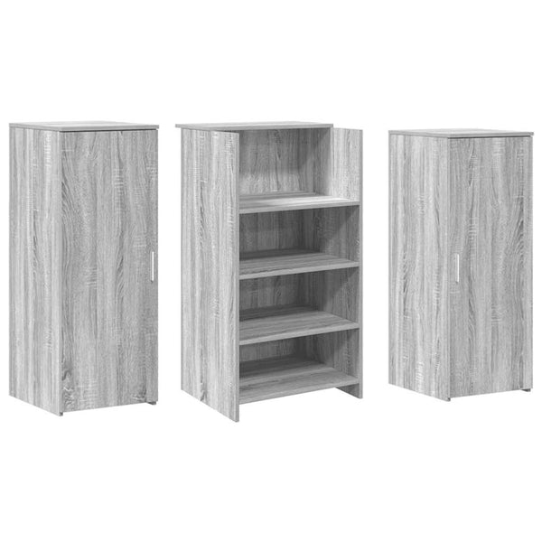 vidaXL Reception Counter Grey Sonoma 135x50x103.5 cm Engineered Wood