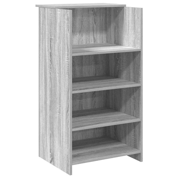 vidaXL Reception Counter Grey Sonoma 135x50x103.5 cm Engineered Wood