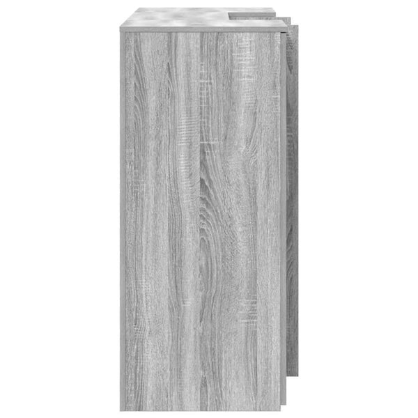 vidaXL Reception Counter Grey Sonoma 135x50x103.5 cm Engineered Wood