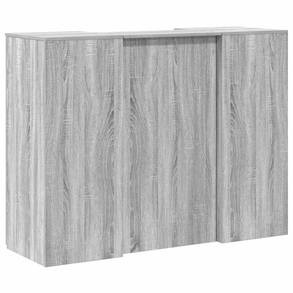 vidaXL Reception Counter Grey Sonoma 135x50x103.5 cm Engineered Wood