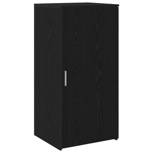 vidaXL Reception Desk Black Oak Look 155x50x103.5cm Engineered Wood