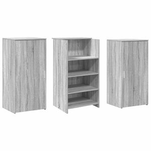 vidaXL Reception Desk Gray Sonoma 155x50x103.5 cm Engineered Wood