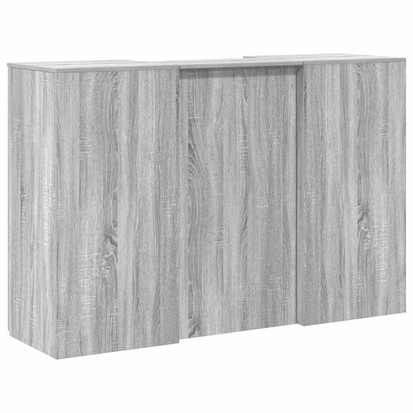 vidaXL Reception Desk Gray Sonoma 155x50x103.5 cm Engineered Wood