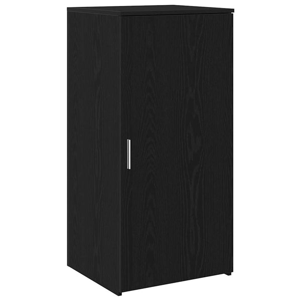 vidaXL Reception Desk Black Oak Look 200x50x103.5 cm Engineered Wood