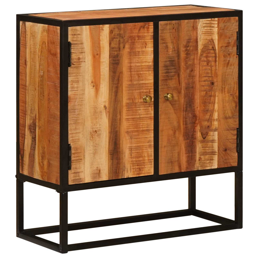 vidaXL Sideboard with Door Beta Natural 70 x 30 x 75 cm Solid Acacia Wood