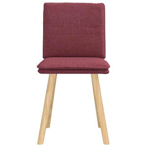 vidaXL Dining Chairs 2 pcs Wine Red Fabric