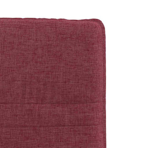 vidaXL Dining Chairs 2 pcs Wine Red Fabric