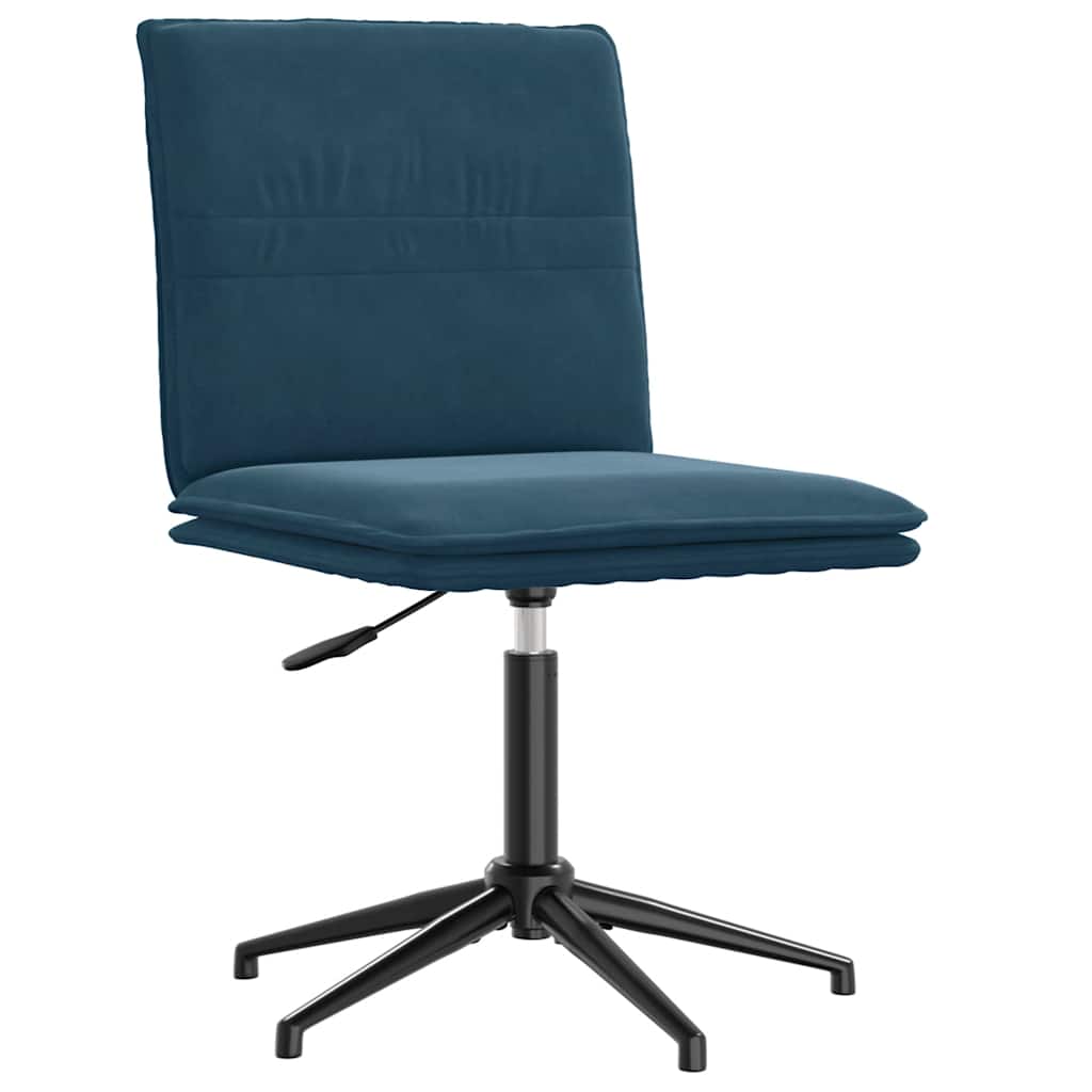 vidaXL Dining Chair Blue Velvet