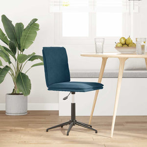 vidaXL Dining Chair Blue Velvet