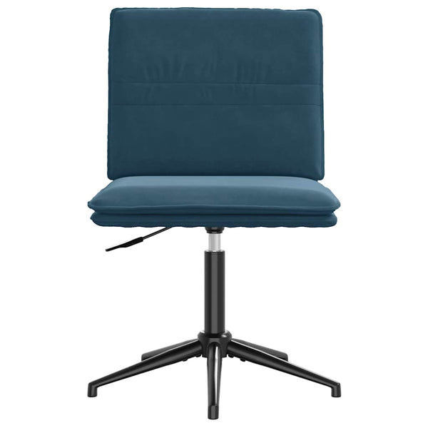 vidaXL Dining Chair Blue Velvet