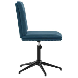 vidaXL Dining Chair Blue Velvet