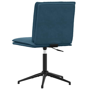 vidaXL Dining Chair Blue Velvet
