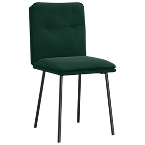 vidaXL Dining Chairs 2 pcs. Dark Green Velvet