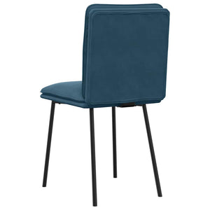 vidaXL Dining Chairs 2 pcs Blue Velvet