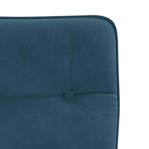 vidaXL Dining Chairs 2 pcs Blue Velvet