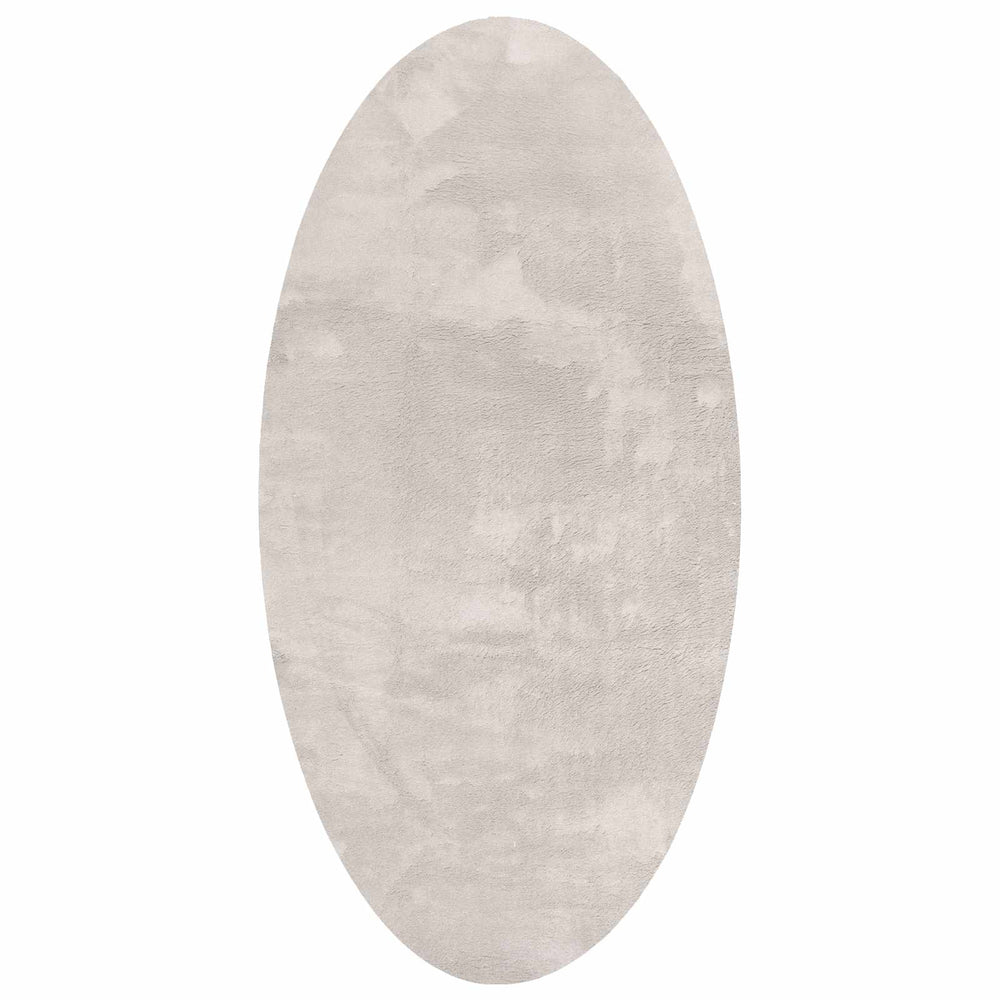 vidaXL Oval Area Rugs HUARTE Sand 80 x 150 cm 100% Polyester