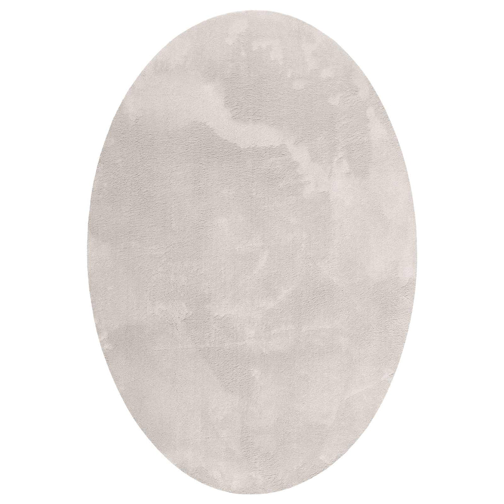 vidaXL Oval Area Rugs HUARTE Sand 140 x 200 cm 100% Polyester