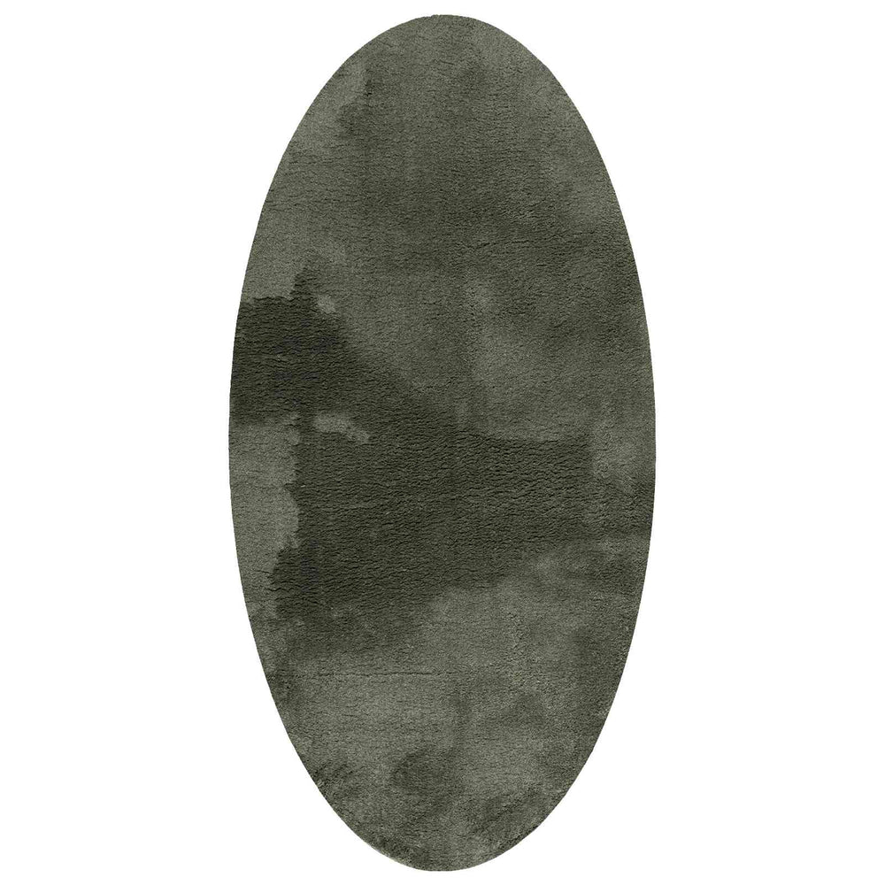 vidaXL Oval Rugs HUARTE Forest Green 80 x 150 cm