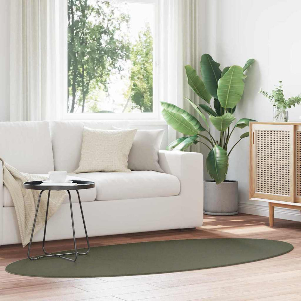 vidaXL Area Rugs HUARTE Forest Green 170 x 120 cm 100% Polyester