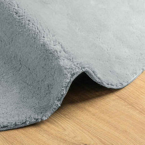 vidaXL HUARTE Gray Area Rug 80 x 150 cm Polyester