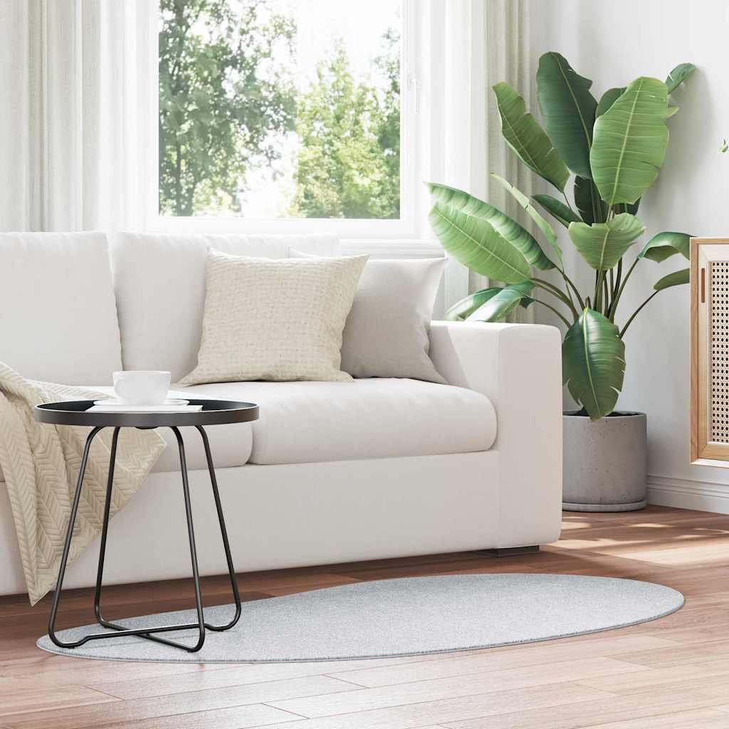 vidaXL HUARTE Gray Area Rug 80 x 150 cm Polyester