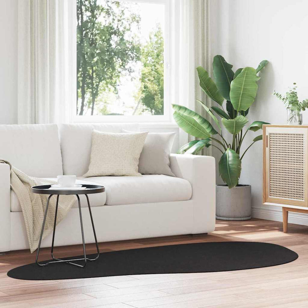 vidaXL Area Rugs HUARTE Black 100 x 200 cm Polyester
