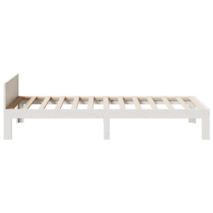 vidaXL Solid Pine Bed Frame without Mattress White 80x200 cm